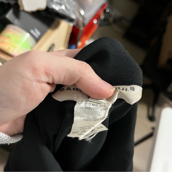 Barbara Bui Paris Vintage Cropped Jacket Zip Front Acetate EU 38 US Small C2 - Picture 4 of 6